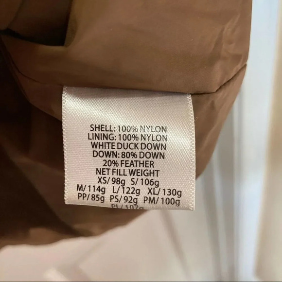 EILEEN FISHER Brown Puffer Coat Size Medium - Picture 5 of 6